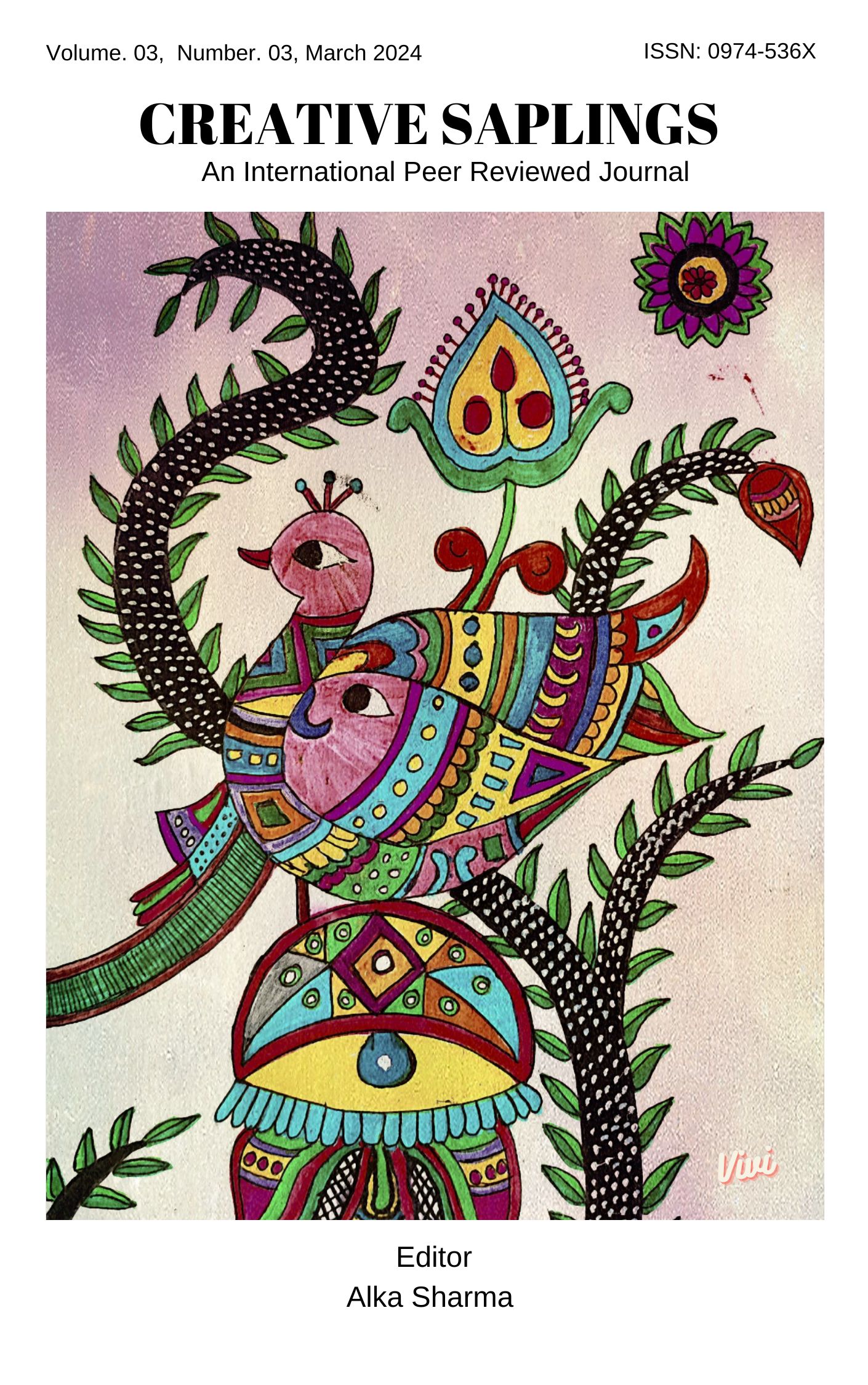 View Vol. 3 No. 3 (2024): March, Creative Saplings